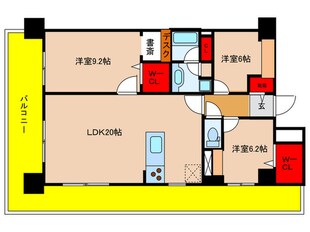 ロイヤルパ－クス若葉台の物件間取画像